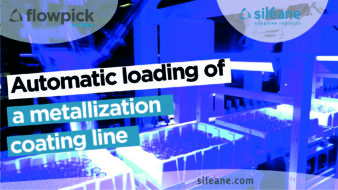 automatic loading of a metallization coating line